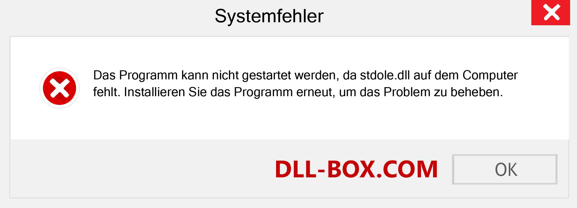 stdole.dll-Datei fehlt?. Download für Windows 7, 8, 10 - Fix stdole dll Missing Error unter Windows, Fotos, Bildern